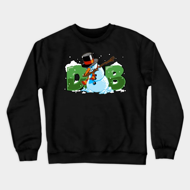 Dabbing Snowman Shirt Christmas Gift Dab Santa Claus T-Shirt Crewneck Sweatshirt by vo_maria